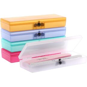 مجموعة من 5 صناديق تخزين بلاستيكية شخصية لأدوات إكسسوارات فن الأظافر، صندوق أدوات باديكير محمول لفن الأظافر، صندوق تخزين متعدد الألوان لأدوات الملقط، أدوات مانيكير، أداة باديكير in Kuwait