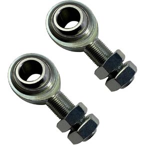 2PCS Universal Street Rod Round 3/4" DD Steering Shaft Support Bearing Heim Joint Rod End Custom/Performance
