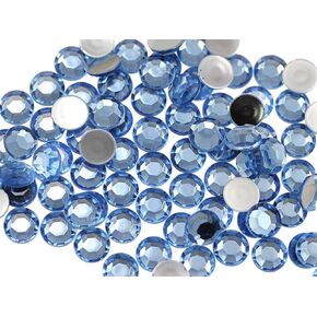 Allstarco 1000PCS 6mm SS30 Jet Black .JT Acrylic Flat Back Rhinestones for Jewelry Making and Face Painting Card Making Embelishments Plastic Gems