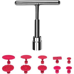 أدوات إزالة دنت السيارة بدون طلاء من LadyRosian، مطرقة بمقبض T مع 10 قطع من أدوات إصلاح دنت أدوات سحب السيارات لإصلاح تلف السيارات بدون طلاء in Kuwait