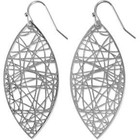 Humble Chic Boho Leaf Dangle Earrings for Women - Gold or Silver Tone Dangly Filigree Earrings - Lightweight Statement Earrings