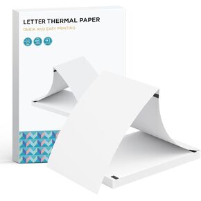 Thermal Printer Paper 8.5 x 11 Inch, US Letter Size Thermal Paper 200 Sheets, Advanced Thermal Printing, Compatible with Portable Printer, Continual Feeding Thermal Paper in Saudi Arabia