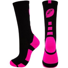 Breast Cancer Awareness Soccer Socks for Men,Pink Football Socks,Breast Cancer Gifts Football Accessories