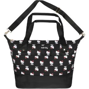Hello Kitty Character Print Black Tote