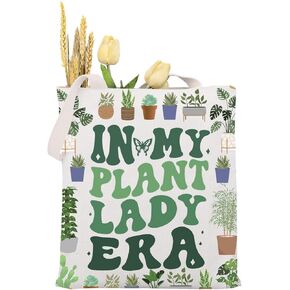 MAOFAED In My One More Plant Era Tote Bag Crazy Plant Lady Plant Lover Gift Plant Mama Gift