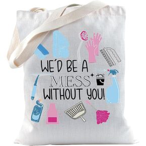 TSOTMO Housekeeper Gift Custodian Gift Cleaning Service Gift Maid Cleaning Crew Tote Bag Housekeeper Thank You Gift