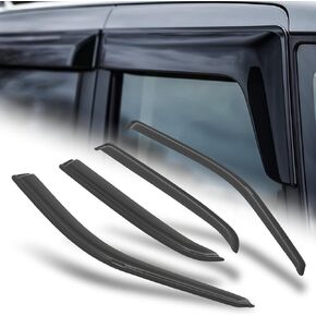 M-AUTO Outside Mount Window Visors Compatible with 02-11 Ford Crown Victoria, Tape-On Rain Guards Shields, 4 PCs