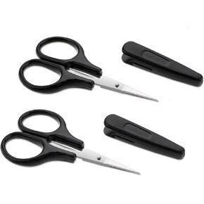 3Pcs Small Scissors All Purpose Craft Scissors Mini Detail Craft Scissors Stainless Steel Scissors with Protective Cover Precision Straight Fine Tips Design for Paper Cutting,Scrapbooking