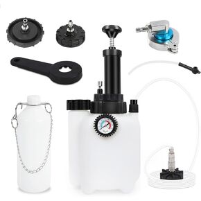 17PCS Automotive Brake Bleeder Adapter - MOTOCOCHE Brake Master Cylinder Bleeder Adapter Kit for Manual, Pneumatic Brake Fluid Bleeder, or Brake Power Fluid Bleeding (with Quick Joint)