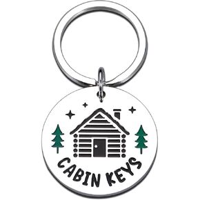 Cabin Keychain Gifts for New Homeowners, Lake House Key Chain, Housewarming Gifts New Home, Cabin Accessories, New Home Essentials, Housewarming Gifts for Men, Housewarming Decorations,Christmas Gifts