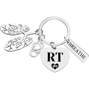 Xiahuyu Respiratory Therapist Gifts RT Respiratory Therapist Keychain Respiratory Therapist Graduation Gift RT Student Gift Radiology Tech Gift Respiratory Therapist Appreciation Gifts