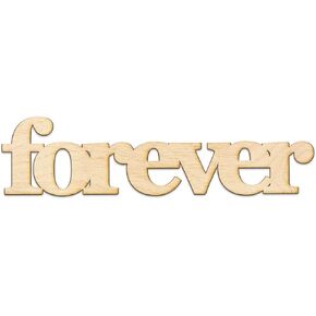 Forever Wood Sign Home Decor Gallery Wall Art Unfinished GIA 18" x 5"