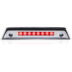Auto Dynasty Full LED Third 3rd Tail Brake Light Rear Center High Mount Stop Lamp Compatible with Dodge Journey 2010-2016, Black Housing Smoked Lens