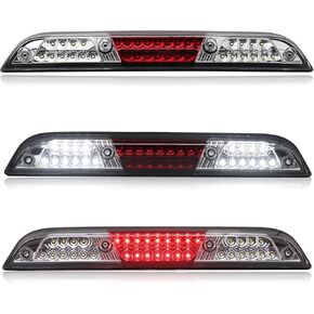عدسة واضحة وحمراء LED ضوء الفرامل الثالث متوافق مع F150 2015-2020 F250 F350 F450 F550 2017-2020 لـ Maverick 2021-2024 لـ Ranger 2019-2020 مجموعة ضوء الفرامل الثالثة
