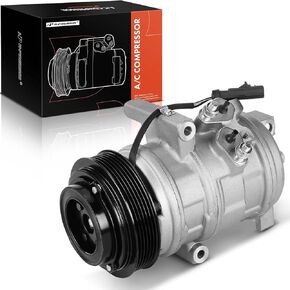 A-Premium Air Conditioner AC Compressor with Clutch Compatible with Chrysler 300 2.7L 2005, Dodge Magnum 2.7L 2005