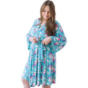 RuffleButts SoftSnooze™ Viscose from Bamboo Women's One Size Maternity Robe