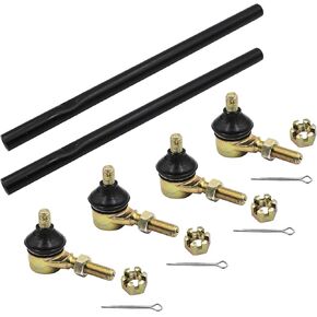 Left & Right Side Tie Rod End Kit for Ya-ma-ha, Tie Rods & Ball Joints Assembly Compatible With 1987-2006 Banshee 350 Wolverine Big Bear