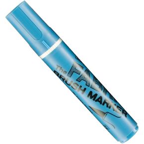 Uchida 722-C-F10 Marvy Fabric Brush Point Marker, Fluorescent Light Blue