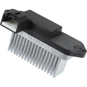 Motoforti HVAC Temp Control Blower Motor, Resistor Module, for Mazda 3 2006-2009, Metal Plastic, Black Silver Tone