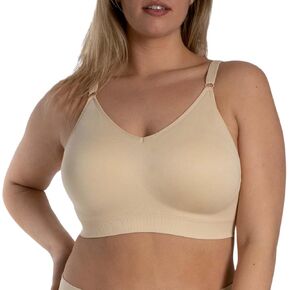 Underoutfit Full Coverage Bra - Wireless, Everyday Comfort Bra with Adjustable Straps