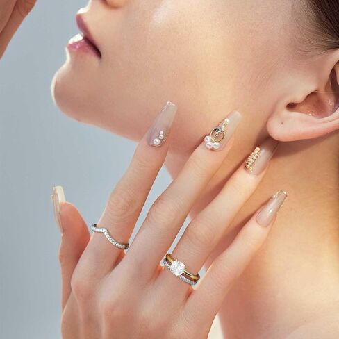 MOOSEA Moissanite Engagement Rings for Women, 2ct Cushion D Color VVS1 Clarity Lab Created Moissanite Rings 14K White Gold Vermeil 4 Claw Solitaire Moissanite Rings for Women Valentines Birthday Gifts in Saudi Arabia
