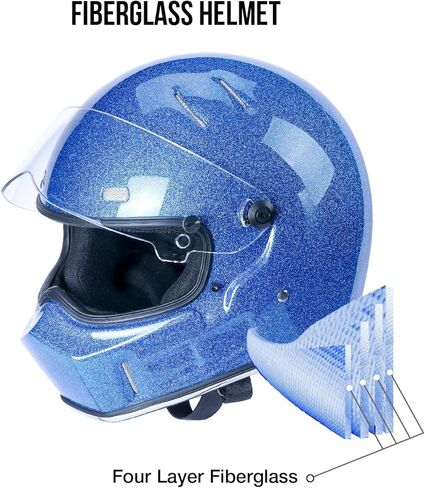 CRG Full-Face Motorcycle Street Bike Fiberglass Helmet DOT Certified Motocross Helmet Extra Large Size Helmet in Kuwait