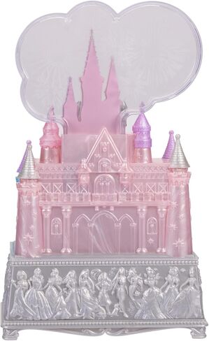 Disney Princess Jewelry Box for Girls Princess Castle Keepsake Jewelry Box with Music & Firework-Like Light Show, Plays Song “A Dream Is a Wish Your Heart Makes" (Pack of 4) in Saudi Arabia