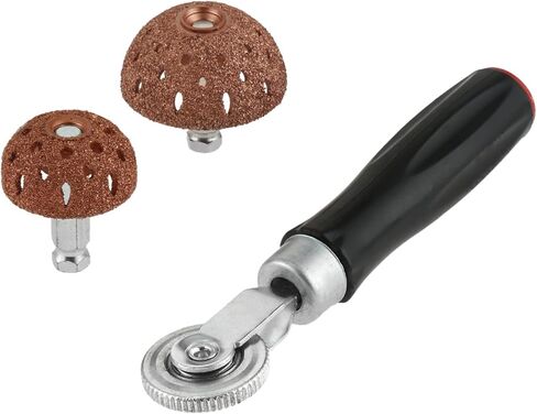 قطعتان من أدوات رقع الإطارات من Mtsooning، عجلة دوارة وعجلة عازلة مقاس 42 مم و55 مم، عجلة تلميع من فولاذ التنغستن مع قاطع كشط بكرة رقعة الإطارات لمجموعة ملحقات تلميع إطارات السيارة in Kuwait