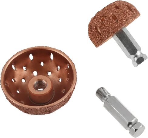 قطعتان من أدوات رقع الإطارات من Mtsooning، عجلة دوارة وعجلة عازلة مقاس 42 مم و55 مم، عجلة تلميع من فولاذ التنغستن مع قاطع كشط بكرة رقعة الإطارات لمجموعة ملحقات تلميع إطارات السيارة in Kuwait