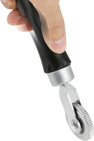 قطعتان من أدوات رقع الإطارات من Mtsooning، عجلة دوارة وعجلة عازلة مقاس 42 مم و55 مم، عجلة تلميع من فولاذ التنغستن مع قاطع كشط بكرة رقعة الإطارات لمجموعة ملحقات تلميع إطارات السيارة in Kuwait