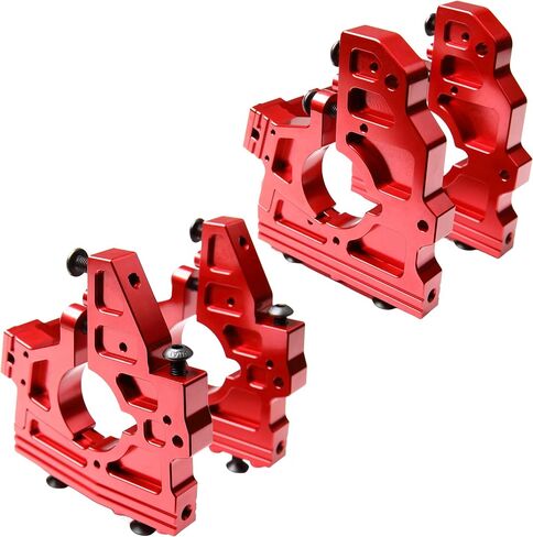 مجموعة دعامات تفاضلية مركزية معدنية أمامية وخلفية من الألومنيوم CNC لسيارة 1/5 RC Losi DBXL DBXL-E 1.0/2.0 MTXL جزء الترقية (أمامي + خلفي أحمر) in Saudi Arabia
