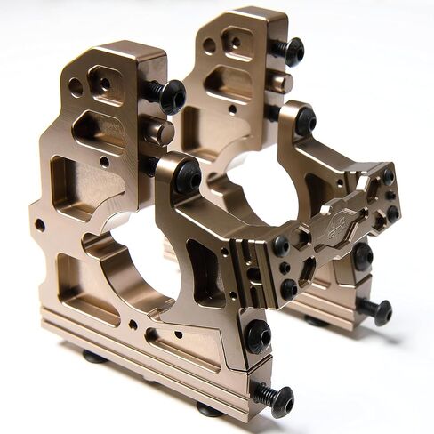 مجموعة دعامات تفاضلية مركزية معدنية أمامية وخلفية من الألومنيوم CNC لسيارة 1/5 RC Losi DBXL DBXL-E 1.0/2.0 MTXL جزء الترقية (أمامي + خلفي أحمر) in Saudi Arabia