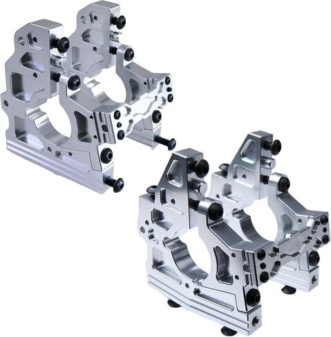 مجموعة دعامات تفاضلية مركزية معدنية أمامية وخلفية من الألومنيوم CNC لسيارة 1/5 RC Losi DBXL DBXL-E 1.0/2.0 MTXL جزء الترقية (أمامي + خلفي أحمر) in Saudi Arabia