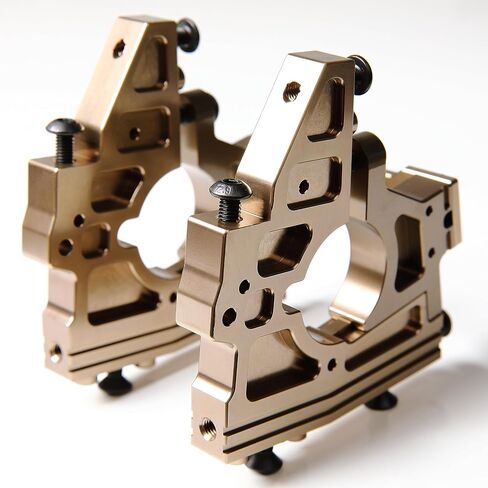 مجموعة دعامات تفاضلية مركزية معدنية أمامية وخلفية من الألومنيوم CNC لسيارة 1/5 RC Losi DBXL DBXL-E 1.0/2.0 MTXL جزء الترقية (أمامي + خلفي أحمر) in Saudi Arabia