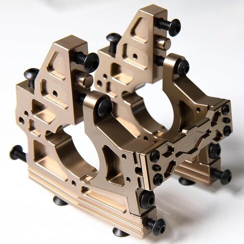 مجموعة دعامات تفاضلية مركزية معدنية أمامية وخلفية من الألومنيوم CNC لسيارة 1/5 RC Losi DBXL DBXL-E 1.0/2.0 MTXL جزء الترقية (أمامي + خلفي أحمر) in Saudi Arabia