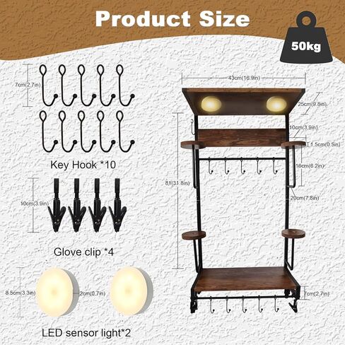 Motorcycle Helmet Holder Wall Mounted, Helmet Holder Wall Mount, Football Helmet Wall Mount, Rustic Exhibition Type Helmet Stand, Helmet Stand for All of Helmet and Clothes, Shoe(Upgraded) in Saudi Arabia
