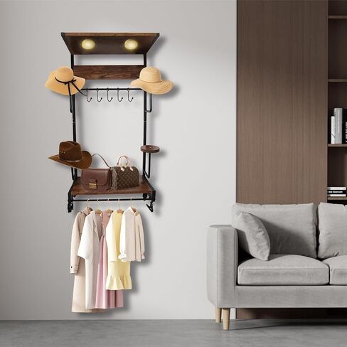 Motorcycle Helmet Holder Wall Mounted, Helmet Holder Wall Mount, Football Helmet Wall Mount, Rustic Exhibition Type Helmet Stand, Helmet Stand for All of Helmet and Clothes, Shoe(Upgraded) in Saudi Arabia