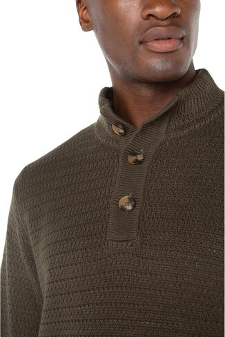 Liverpool Men's Button Mock Neck Sweater in Saudi Arabia