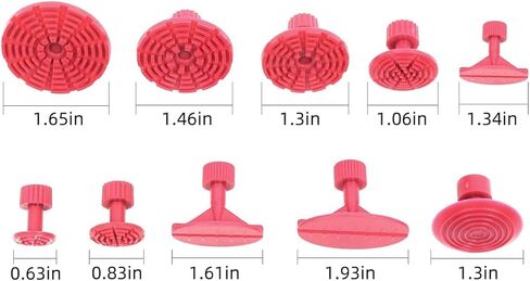 LadyRosian Car Paintless Dent Removal Tools T Handle Hammer with 10pcs Puller Tabs Dent Repair Kit for Car Auto Hail Damage Repair Paintless Dent Repair in Kuwait