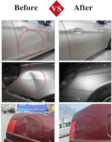 LadyRosian Car Paintless Dent Removal Tools T Handle Hammer with 10pcs Puller Tabs Dent Repair Kit for Car Auto Hail Damage Repair Paintless Dent Repair in Kuwait