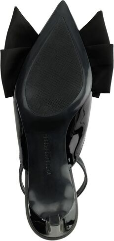 KARL LAGERFELD Women's Sharla Bow Everyday Mule Heeled Sandal in Saudi Arabia