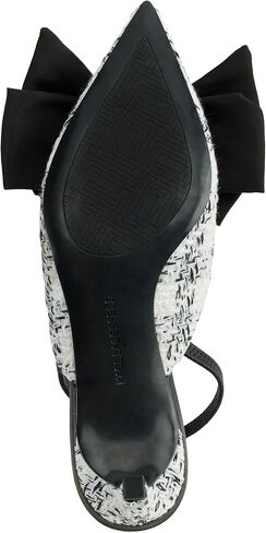 KARL LAGERFELD Women's Sharla Bow Everyday Mule Heeled Sandal in Saudi Arabia
