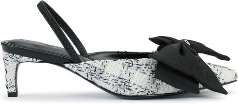 KARL LAGERFELD Women's Sharla Bow Everyday Mule Heeled Sandal in Saudi Arabia