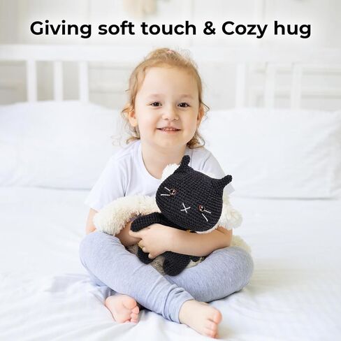 Already Made Pink Rabbit, Emotional Support Toys, Crochet Stuffed Handmade Toys, Hand Crafted Rabbit with Pink Bib, Mink Wool Material, Special Gift, 5x10x5 inch in Saudi Arabia