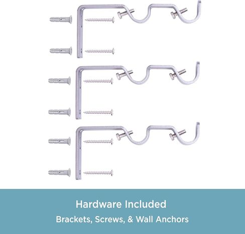 Kenney 5/8" Diameter Double Rod Conversion Kit, 42-120", Nickel in Saudi Arabia