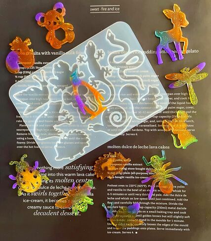 szecl 3 قطع الحيوان قلادة قالب السيليكون 25 تجاويف البطريق أرنب فراشة الأشكال المفاتيح سحر الايبوكسي الراتنج العفن الدب النحل النساء الأقراط قلادة صب قالب صنع المجوهرات أداة اللوازم اليدوية in Kuwait