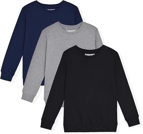 TONY HAWK Boys Sweatshirts for Kids Crew Neck Sweater | 2 Pack and 3 Pack Fleece Sweatshirts for Boys in Kuwait