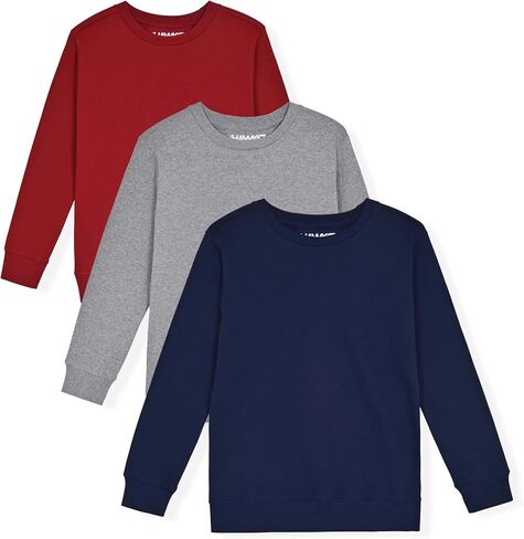 TONY HAWK Boys Sweatshirts for Kids Crew Neck Sweater | 2 Pack and 3 Pack Fleece Sweatshirts for Boys in Kuwait