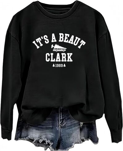 سويت شيرت It's a Beaut Clark للنساء، سويت شيرت مرح لفيلم عيد الميلاد، بلوفر علوي in Saudi Arabia