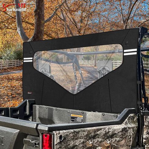 تصميم عاكس للنافذة الخلفية الناعمة من Pioneer - الزجاج الأمامي الخلفي StarknightMT UTV متوافق مع Pioneer 1000 3P 2016-2024 وPioneer 1000 6P 2023 2024، استبدل #0SR95-HL8-211B Pioneer 1000 6 الملحقات in Kuwait